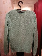 Ralph Lauren ラルフローレン ケーブルニットセーター ミントグリーン