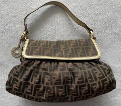 FENDI フェンディ ズッカ チャーム付き ミニ バッグ - メルカリ