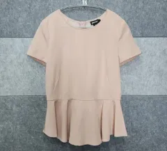 DKNY ライトピンク シルクブラウス Sのサムネイル