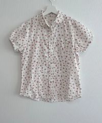 美品 半袖 シャツ ブラウス ピンク 点と線模様製作所 cholon - メルカリ