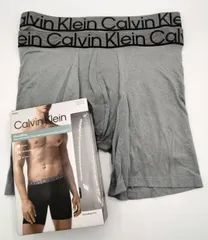 Calvin Klein(カルバンクライン)  ボクサーブリーフ グレイ 2枚セット メンズボクサーパンツ 男性下着 NP2687
