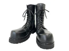 ヴェトモン ベトモン VETEMENTS 25AW Stomp Combat Boot ストンプ コンバット レースアップ レザー ブーツ UH76BT800B 45 黒ブラック ブランド古着ベクトル 中古☆AA★▲■260315のサムネイル