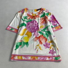 LEONARD レオナール 花柄 フラワープリント ハイネックカットソー 日本