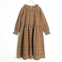 美品✨ピンクハウス　タータンチェック　ワンピース　コットンネル　フリル　ギャザー 美品✨ピンクハウス タータンチェック ワンピース コットンネル フリル