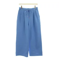 グリーンレーベルリラクシング ユナイテッドアローズ green label relaxing オルマイパンツ 裏起毛 ワイド 40 青 ブルー /YM ■MA