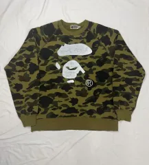 A BATHING APE アベイシングエイプ スウェット 迷彩柄 カモフラ BIG HEAD