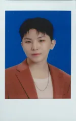 SEVENTEEN BE THE SUN WOOZI インスタントフォトカード 背景青