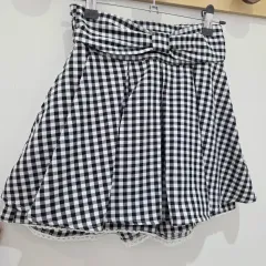 140 日本 女の子 CHECK スカート ズボン