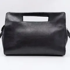 COACH（コーチ）レザー 2WAYハンドバッグ／ショルダーバッグ ブラック レザー レディース 取り外しショルダーストラップ付き