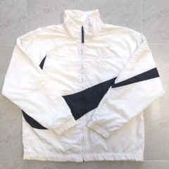 NIKE ナイキ ナイロンジャケット 90s 白タグ 刺繍 M 黒 白 - メルカリ