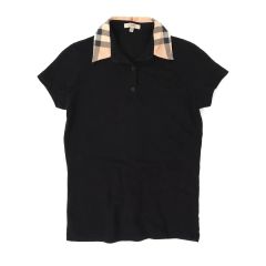 Burberry ブラック ポロシャツ チェック襟 バーバリーロンドン y2k