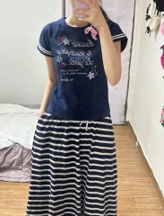 ヴィンテージ メゾピアノ 半袖 Tシャツ 星 レタリング ピンターカル リズリサ 姫ギャル