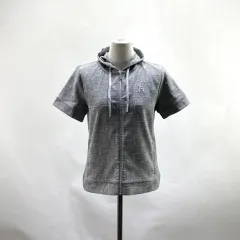 リンクスゴルフ 新品 2022 レディース CHECK半袖WHOジャケット 90 ヴィンテージ