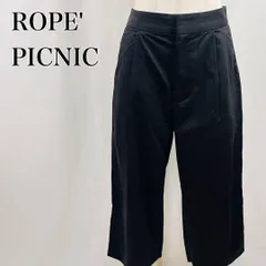 ROPE' PICNIC　ロペピクニック　36　黒　ブラック　大人可愛い　ワイド　シンプル無地　ガウチョパンツ 4492