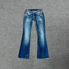 True Religion JOEY フレア 25 インディゴ ダメージ USA - メルカリ