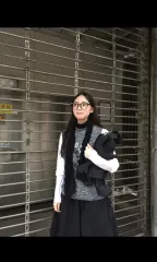 Flowers vest ニット ベスト レイヤード