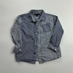 3T トミーヒルフィガー アシンメトリー CHECK シャツ