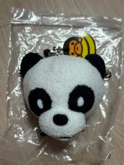 平成レトロ おじぱん おじさんなパンダ ぬいぐるみ リール付きフェイス