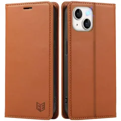 【新品】 FeeY iphone13 ケース 手帳型 Iphone13 手帳 ケース 耐衝撃TPU素材カード収納 マグネット内蔵スタンド機能付き アイフォン 13携帯カバー 全面保護 iphone13 スマホケース 5G 6.1インチ対応, ブラウン 1