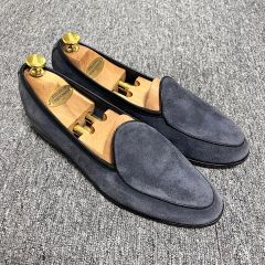 JOHN LOBB PARIS Bespoke スエード スリッポン JOHN LOBB PARIS Bespoke スエード スリッポン - メルカリ
