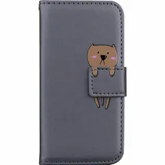 【新品】 【MIKKA】iphone16 Pro Max用 ケース 手帳型 カード収納 マグネット式 スタンド機能 可愛い (グレー, iPhone 16 Pro Max用) 1