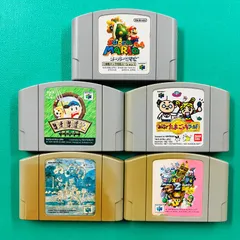 【カセットのみ5点セット】ニンテンドー64 スーパーマリオ64 牧場物語2 みんなでたまごっちワールド ぬし釣り  マリオパーティ2 任天堂