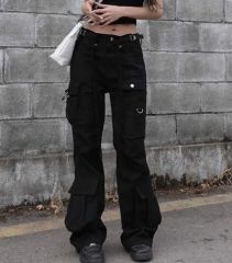 Lig. リグドット wide cargo pants グレー - メルカリ