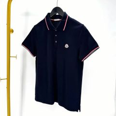 MONCLER ポロシャツ ネイビー 襟ライン 新品 - メルカリ