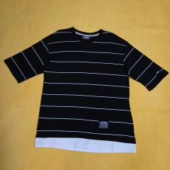 小沢健二 月と街のAidade モノクロワッペンボーダーT 中古美品 Lサイズ 