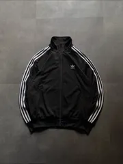 adidas Originals トラックジャケット 黒白 L トレフォイル刺繍 3ライン