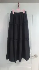 新品フリルロングスカート（55-77반）