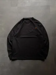 Carhartt WIP ロンT L ブラック ワンポイント刺繍ロゴ カーハート