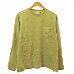ベルバシーン Velva Sheen Tシャツ カットソー 長袖 ポケ付 USA製 M 黄色 イエロー 1118のサムネイル