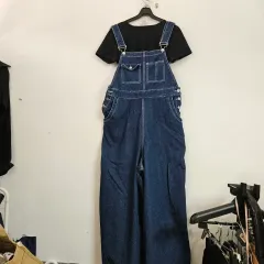 デニムオーバーオール ワイドフィット