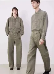 LEMAIRE ルメール ツイスト ベルト付き パンツ (スノウ オリーブ) 完売のサムネイル