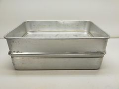 1699 ①2個セット 蓋付 レトロなアルミケース バット 収納箱