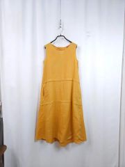 ブラックリネンボックス吊りワンピース nest Robe upcyclelino - メルカリ