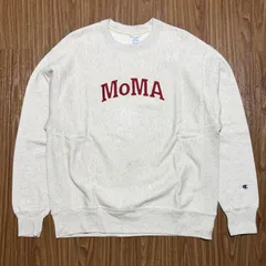 Champion MoMA リバースウィーブ L オートミール クルーネックスウェット