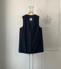 ballsey ピンドットマトラッセ コクーンジレ 36 ネイビー - メルカリ