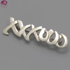TIFFANY&CO. ティファニー パロマ・ピカソ ラブ＆キス ブローチ スモールサイズ 横3.62㎝ スターリングシルバー SV925 2,65g ヴィンテージのサムネイル