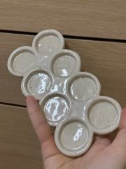 専用 ピンクプルメリア柄 キッチンペーパーホルダー トールペイント