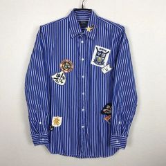 LOLO ロロ プルオーバーシャツ ハーフボタン 丸襟 コットン ビームス 