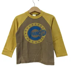 エーアーベー 長袖Ｔシャツ トップス ラグランT 未使用品 キッズ 男の子用 100サイズ 黄×茶 e.a.Bのサムネイル