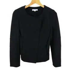 ナラカミーチェ ノーカラージャケット アウター アシンメトリー レディース Ⅰサイズ ブラック NARACAMICIE 【中古】のサムネイル