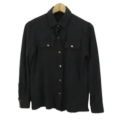 アクアスキュータム シャツジャケット アウター 長袖シャツ ウール レディース ﾌﾘｰサイズ ブラック Aquascutum 【中古】のサムネイル