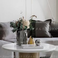 シルバー ミラー 花瓶 造花 セット インテリア フラワーベース