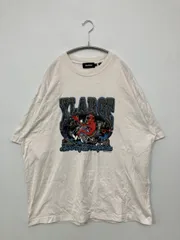 XLARGE エクストララージ Tシャツ/カットソー XL ホワイト 前面プリント バックプリント ミドル丈 半袖 クルーネック(丸首)