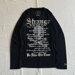 vintage スカルプリント ロンT ブラック お兄系 グランジ パンク 