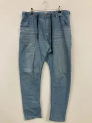 blue standard デニムパンツ XL ブルー フルレングス 無地 スタンダード テーパード レギュラー ウエストゴム・紐 ヴィンテージ