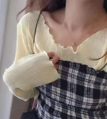 レイヤード ノースリーブ Tシャツ